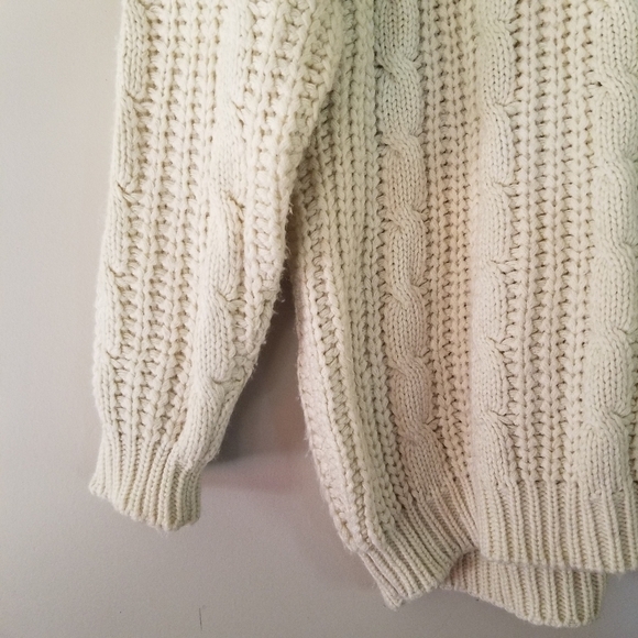 Vintage Daniel B White Natural Neutral Cream Sweater 100% Acrylic Size Large - Picture 4 of 7